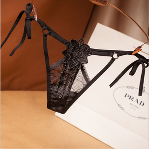 Intimo Femminile <span class=keywords><strong>Sexy</strong></span> con Fiori e Nappine, <span class=keywords><strong>Perizoma</strong></span> da <span class=keywords><strong>Donna</strong></span> - Product Image 3