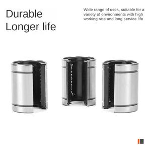 ตลับลูกปืนเคลื่อนที่เชิงเส้นมาตรฐานยุโรปความแม่นยำสูง <span class=keywords><strong>LME8</strong></span> 10-30UU แบบตรง ผลิตจากเหล็ก สำหรับเครื่องพิมพ์บรรจุภัณฑ์อาหาร - Product Image 4