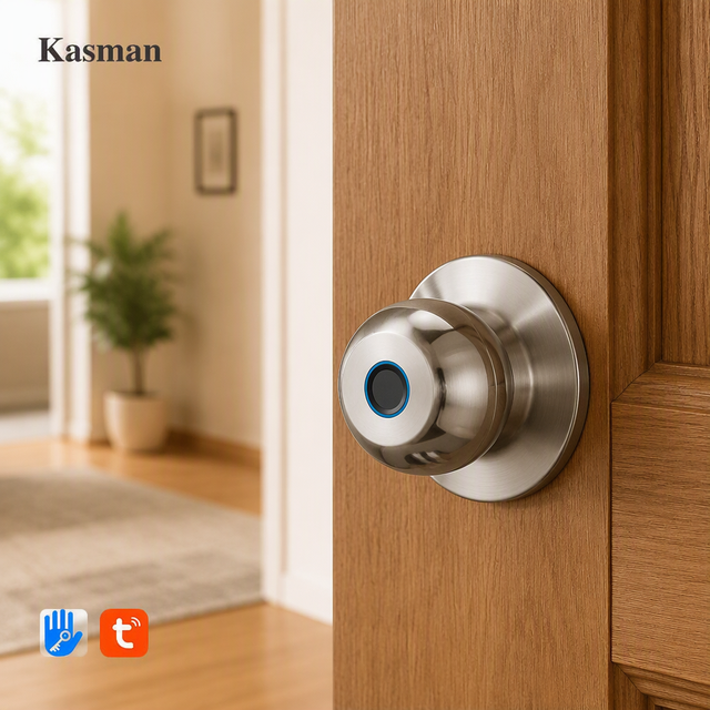Kasman SOURCE PRICE Smart Door Knob Lock China Modern Biometric Fingerprint Tt Lock Adjustable Smart Lock