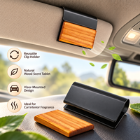 Purificateur d'air personnalisable OEM pour voitures, fixation en métal pour pare-soleil, fraise, longue durée, antirouille, support de ventilation en bois et diatomite