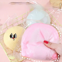 Jouet Squishy Daifuku Géant à Grands Yeux, Jouet Sensoriel Anti-Stress à Presser pour la Décompression de Grande Surface
