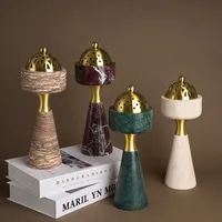 Offre Spéciale – Brûleur d'encens en marbre de travertin naturel Bakhoor Mubkhar, écologique, pour la maison, l'hôtel, la décoration religieuse et l'arôme arabe