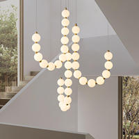 Lustre moderne personnalisé en cristal, design simple et luxueux, à économie d'énergie, avec télécommande, intensité réglable, angle de faisceau à 360°, pour plafond