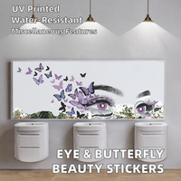 Autocollants muraux étoiles autocollants en PVC imperméables et résistants aux UV pour la décoration de vitrines en salon de beauté et usage domestique, marque Miaofu