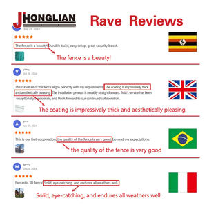 Precio antiescalada Seguridad Material 3D Valla de malla de alambre de metal Privacidad Paneles de construcción baratos Valla al aire <span class=keywords><strong>libre</strong></span> - Product Image 5