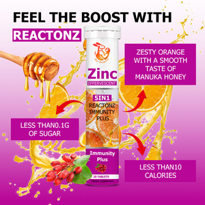 Tabletas Efervescentes de Zinc Más Vendidas con Miel de Manuka Australiana, Refuerzo de Zinc, Aumenta el Sistema Inmunitario, Apto para Adultos y Niños - Product Image 6