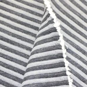 China Gold Supplier High DTY Yarn Dyed Cotton Baby Dobby Figured Jacquard Stripe Knit Weft Air Layer 3D Quilt Scuba Knit Fabric