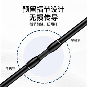 Fast Action Carbon Fiber Lure Rod For Stream Fishing Freshwater Fish With Reinforced Joint Design - Product Image 1