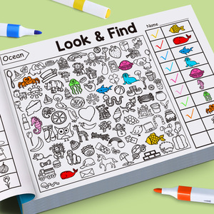 <span class=keywords><strong>Libro</strong></span> di attività con forme e colori per bambini, <span class=keywords><strong>libro</strong></span> di puzzle con immagini nascoste, <span class=keywords><strong>libro</strong></span> di giochi per la concentrazione e l'apprendimento precoce dei bambini - Product Image 3