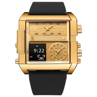 Lookworld X8001 Exclusivité transfrontalière Montre électronique à quartz rétro à double affichage carré Mouvement à quartz en alliage acrylique lumineux