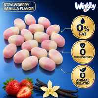 Zure snoepmix Zweedse gummy mini ovale aardbei vanille passievrucht watermeloen vegan halal US EU-conform bulk