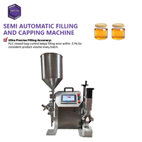 Machine de capsulage semi-automatique personnalisée à commande PLC pour le traitement alimentaire, 1000-2000 bouteilles/heure, capsulage à griffes pour huile (petite taille)