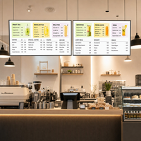 Boîte à lumière LED haute luminosité 10000 lumens, cadre en aluminium fin, panneau publicitaire mural pour affichage de menu de restaurant