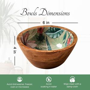 ชามไม้พรีเมี่ยมพร้อมฐานไม้อุปกรณ์เครื่องครัวทำมือมีสไตล์สำหรับใช้ในบ้านและโรงแรม - Product Image 3