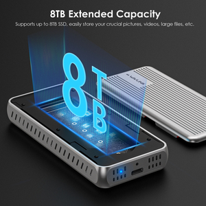 Vỏ ổ cứng ngoài NVMe PCIe 40Gbps WAVLINK, hỗ trợ USB4, tương thích với ổ cứng B+M/M-Key 2230/2242/2260/2280, chất liệu nhựa, chuẩn TBT4/TBT3/USB4 - Product Image 4