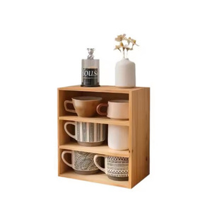 Bamboo Desktop <b>Storage</b> Box Rectangle 2L Tidy Office Organizer Living Room Bedroom <b>Kitchen</b> Standing Type - Product Image 2