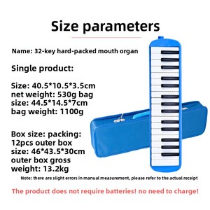 Organo a bocca Feifan a 32 tasti per studenti, con custodia rigida, ideale per l'insegnamento in classe, per principianti e per performance, vendita all'ingrosso, include strumento musicale con boccaglio - Product Image 3