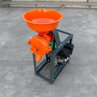 Moulin à céréales humides et sèches multifonctionnel, direct usine, pour maïs, manioc, soja, électrique ou à essence