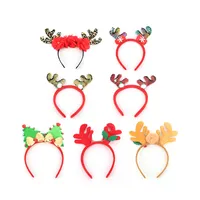 Factory wholesale different designs fashion Christmas reindeer santa funny party headband hairband