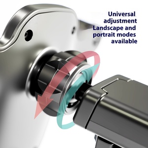 새로운 기계식 팔 중력 공기 배출구 자동차 전화 홀더 유연한 사일런트 나선형 후크 흡입 컵 전화 홀더 - Product Image 4