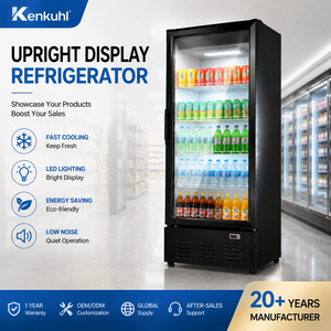 ตู้แช่เย็นแสดงสินค้าแบบตั้งตรง Kenkuhl รุ่น SC1120 พร้อมประตูกระจกและไฟ LED สำหรับขายส่งและร้านสะดวกซื้อ - Product Image 1