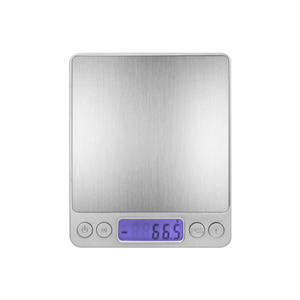 Balance de cuisine numérique Tiansheng I2000 en acier inoxydable alimentée par piles, précision 0,01g, écran LCD rétroéclairé, pour la pâtisserie et usage domestique - Product Image 1