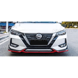 Car Front Bumper <b>Lip</b> Diffuser Spoiler Glossy Black Modification Part for Nissan Sylphy 2020-2022 Protector Car Accessories - Product Image 4