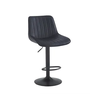 Modern Luxury Orange Newly Design Pu Leather Bar Chair Commercial Furniture Acrylic Bar Stool For Club