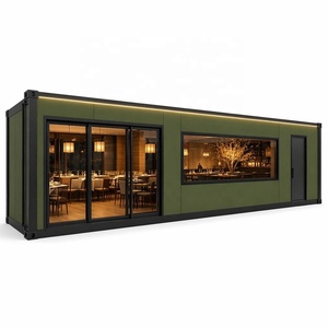 Restaurante de Contenedores de Lujo de 40 pies, Cocina Prefabricada Modular, Cafetería de Contenedores de Alta Gama para Distritos Comerciales Urbanos con Baño - Product Image 3