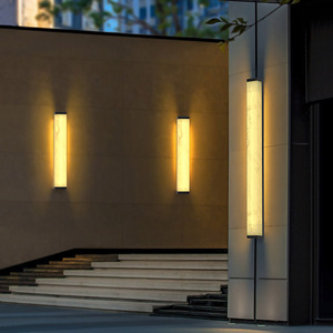 Lámpara de Pared LED Impermeable para Exteriores, Imitación Mármol, Estilo Chino Moderno, para Patio de Villa, Puerta Lateral - Product Image 1