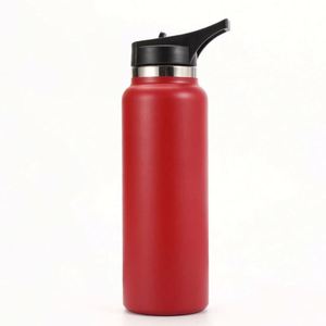 Bouteille isotherme sport en acier inoxydable de 32 oz, écologique, avec couvercle anti-fuite, idéale pour le camping et l'eau bouillante - Product Image 1