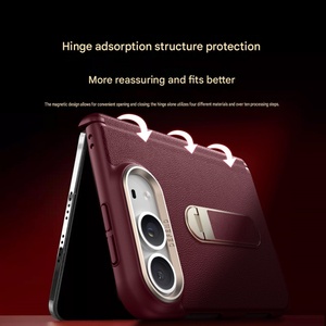 Étuis pour téléphone portable en cuir PU pour iPhone Duo avec protection à 360° °   Coque rigide de protection antichoc avec support magnétique et charnière - Product Image 4