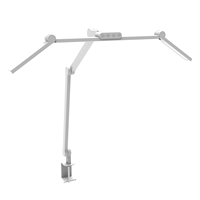 Lámpara de mesa de lujo, decoración del hogar para estudio, lectura, oficina, luz LED de mesa, luz táctil, protección ocular plegable, lámpara de escritorio de uñas de brazo largo
