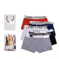 Sous-vêtements de luxe pour hommes, design élégant, haute élasticité, antibactériens, taille moyenne, grande taille, sous-vêtements sexy de créateur