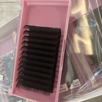 Extensions de cils en soie volume, cachemire, vison velours mat foncé, 03 05 07, 8-25mm, en plateau, marque privée, vente en gros, fourniture