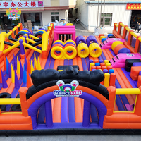 Parc d'attractions gonflable en PVC écologique de qualité industrielle pour jeux amusants et châteaux gonflables