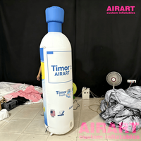 Ballon gonflable en forme de bouteille de 2 m de haut pour campagne publicitaire, modèles de bouteilles personnalisés variés pour accessoires de scène