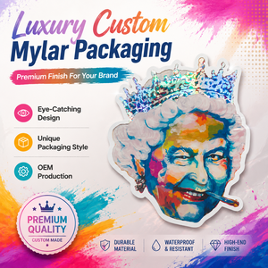 Sachets Mylar personnalisés imprimés avec logo, à fermeture zip, anti-odeur, à l'épreuve des enfants, pour bonbons colorés et biscuits, 3.5g 7g - Product Image 1