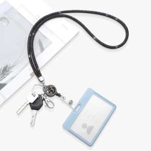 Lanière noire de haute qualité ornée de strass, avec boucle à tirage facile, mousqueton, accessoire pour téléphone portable, sangle pour clés – Vente en gros - Product Image 4