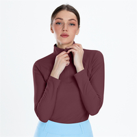Vêtements d'équitation personnalisés avec logo, sous-vêtements respirants pour l'équitation, t-shirts à manches longues à séchage rapide, hauts d'équitation extensibles dans 4 directions