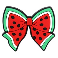 Breloques personnalisées en PVC fraise et raisin avec jolis nœuds, épingles à fruits pour décorations de sabots et sandales KLS N01