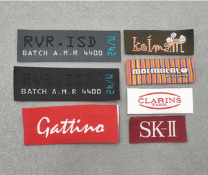 <span class=keywords><strong>Étiquette</strong></span> en cuir tissée personnalisée avec logo, thermocollante, <span class=keywords><strong>autocollante</strong></span>, pour vêtements, motif rectangulaire, vente en gros usine - Product Image 5
