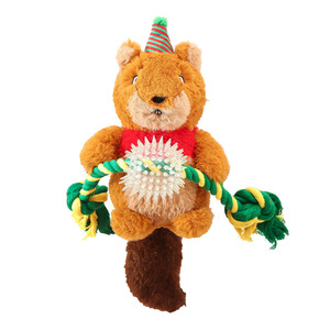 Série de jouets de Noël pour chiens en forme de rennes, jouets pour nettoyer les dents et qui couinent, un moyen amusant et divertissant de soulager l'ennui. - Product Image 1