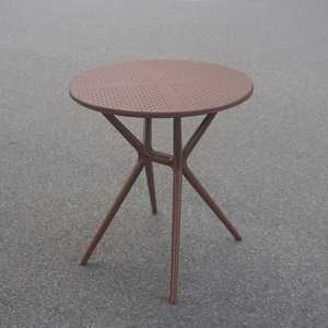 Round Plastic <b>Folding</b> Table with X-Style Base, Portable Lightweight Laptop and Study <b>Desk</b> for Home, Office, Multi-Purpose Use - Product Image 3