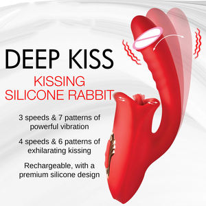 Jouet sexuel rose pour la langue, vibromasseur suceur avec 10 modes de succion et 10 modes de vibration, jouets sexuels pour adultes pour femmes et <span class=keywords><strong>couples</strong></span> - Product Image 2