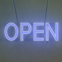 Enseigne commerciale personnalisée, enseigne néon intérieure ouverte, enseigne lumineuse LED pour influenceur, logo en aluminium rétroéclairé, enseignes LED pour magasin commercial