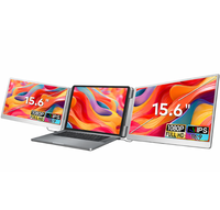 Monitor Portátil de Doble Pantalla con Dos Pantallas IPS Desmontables de 15.6 Pulgadas, Full HD, Sin Controlador, Disponible para OEM/ODM