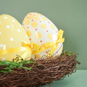 Huevos de cristal decorativos, iluminación LED colorida, iridiscente, festival de Pascuas - Product Image 6