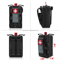 Petite pochette tactique MOLLE pour garrot, sac médical EDC pour traumatismes, pochette extérieure pour garrot et ciseaux pour le camping, la chasse et la survie