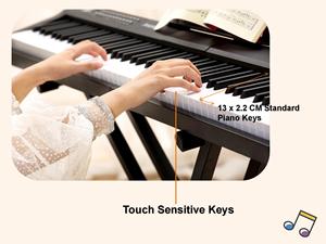 Fournisseur d'instruments de musique BDMUSIC, clavier de piano numérique 88 touches avec prise pour pédale de sustain, 200 rythmes et 80 sons, 80 chansons de démonstration - Product Image 4